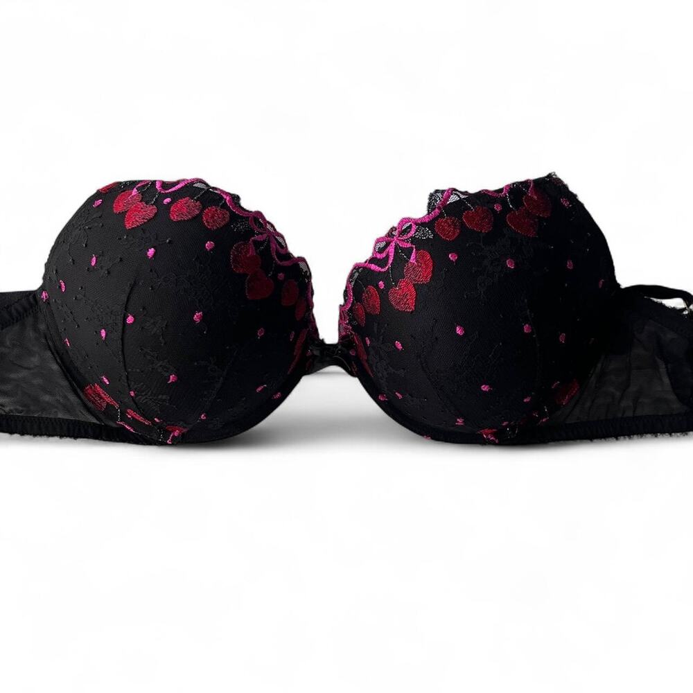 Victoria’s Secret Very Sexy Cherry  Embroidered Push-Up Bra 36DD